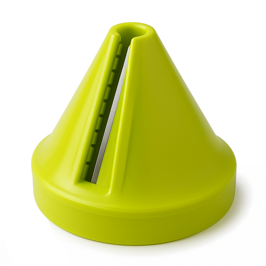 PowerUp Temperino per Zucchine e Carote - Tagliaverdure Manuale Compatto in Plastica e Acciaio Inox, Verde